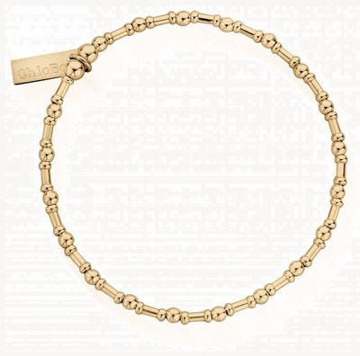 ChloBo Rhythm Of Water | Gold Bead Bracelet GBRHYTHM