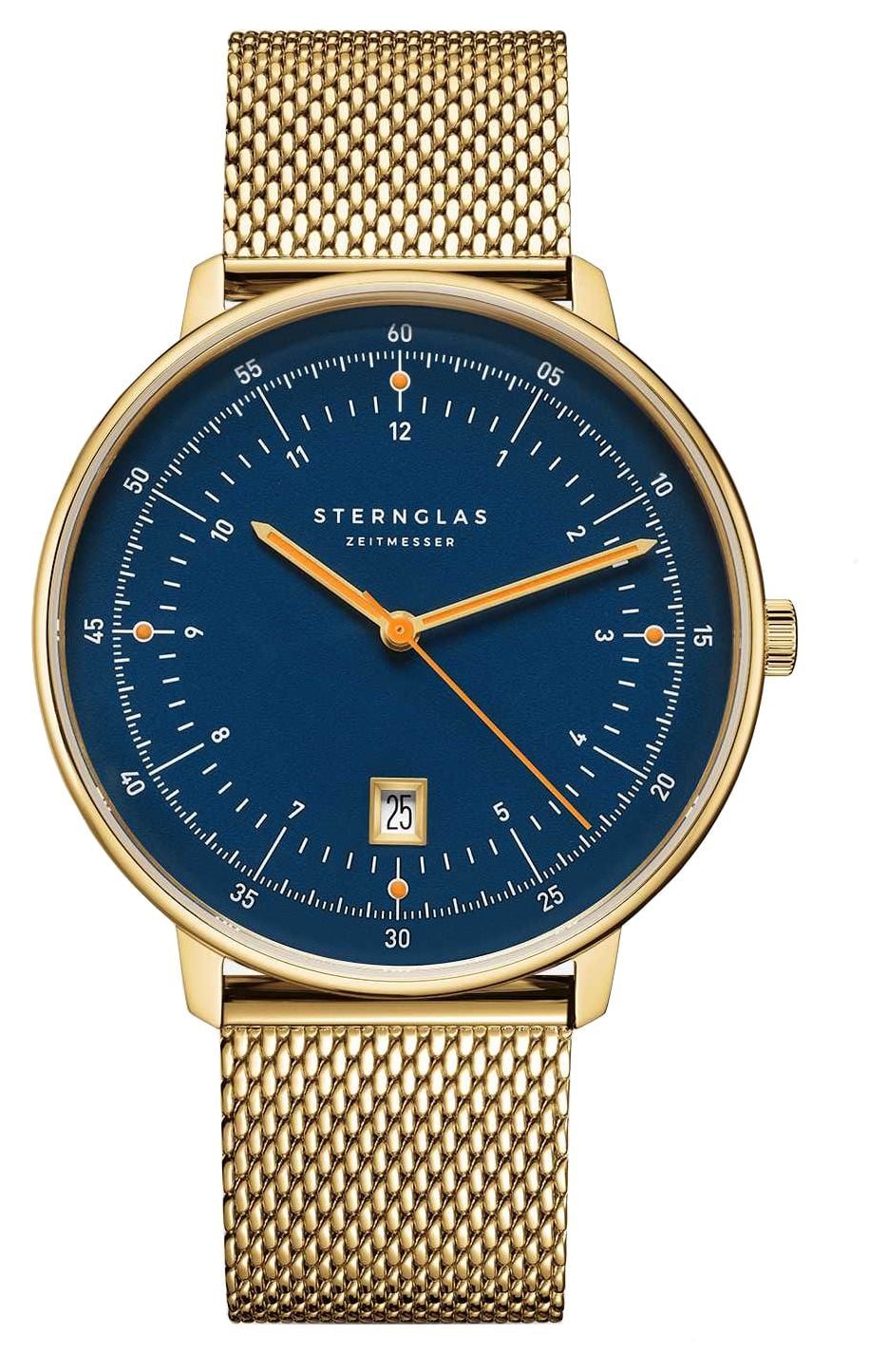 STERNGLAS S01-HH07-MI05 Hamburg Quartz (42mm) Blue Dial / Watch