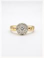 James Moore & Co Pre-Owned 18ct Yellow Gold 0.50ct Diamond Cluster Ring With Diamond J51392