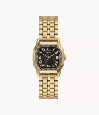 Fossil Harlow 33 mm Three-Hand Gold-Tone Stainless Steel FS6223