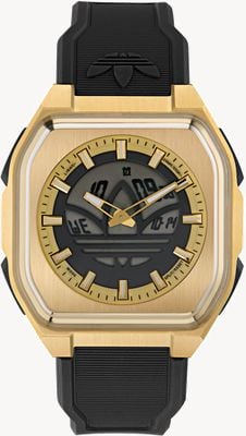 Adidas CITY TECH SIX SST (45mm) Negative Digital Display / Black Rubber Strap AOFH26014