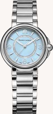 Maurice Lacroix Fiaba Diamond Special Edition (32mm) Baby Blue Dial / Stainless Steel Bracelet Watch FA1104-SS002-E20-1