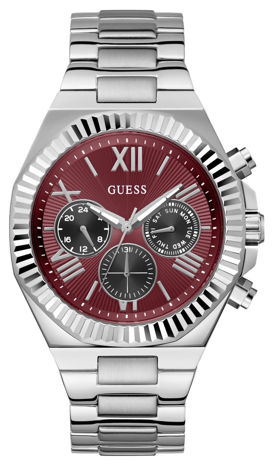 Guess GW0703G7 EQUITY Multifunction (44mm) Red Sunray Dial Watch