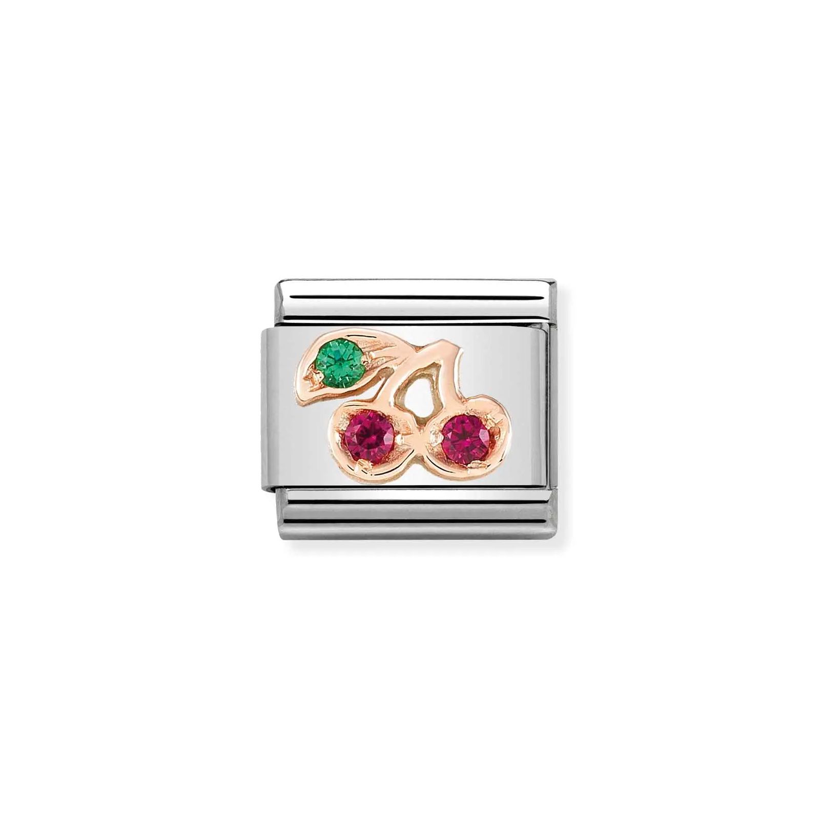 Nomination 430305/17 Classic Cherry 9ct Rose Gold & Steel Jewellery