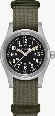 Hamilton Khaki Field Mechanical America 250th Special Edition (36mm) Black Dial Khaki Cotton NATO Strap Watch H69399930