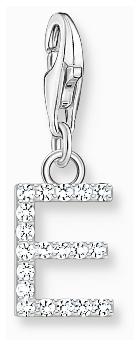 Thomas Sabo 1945-051-14 Charm Pendant Letter E With White Jewellery