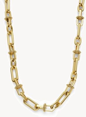 Olivia Burton Anchor Link Gold Plated Necklace 24100577