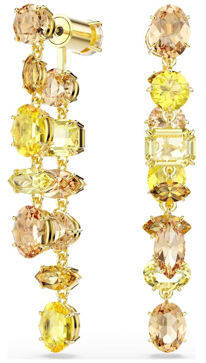 Swarovski 5718073 Gema Drop Earrings, Asymmetrical Design, Jewellery
