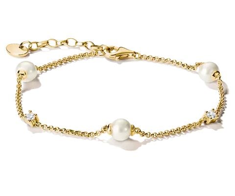 Thomas Sabo A2038-M01-14-L19V Bracelet With Pearls And White Jewellery