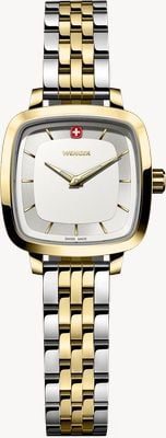 Wenger Vintage Classic Quartz (27mm) Silver Sandblasted Dial / Two-Tone Stainless Steel Bracelet 01.1911.105