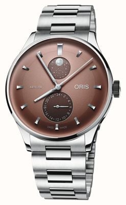ORIS Artelier Complication Automatic (39.50mm) Chestnut Dial / Stainless Steel Bracelet 01 782 7811 4056-07 8 20 20