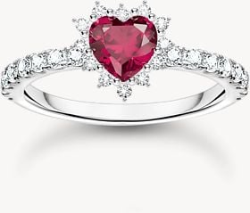 Thomas Sabo Silver Heart Ring Romance | SIZE 54 TR2484-013-10-54