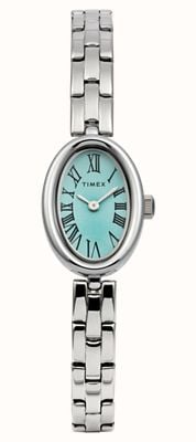 Timex Cavatina (19mm) Aquamarine-Coloured Dial / Stainless Steel Bracelet TW2Y26600
