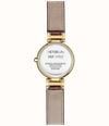 Herbelin Lady H Quartz (26mm) Silver 'Clous de Paris' Guilloché Dial / Burgundy Leather Strap 17512P1N28BU - alternate view 3