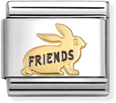 Nomination Classic Rabbit 18ct Gold Friends Charm 030285/73