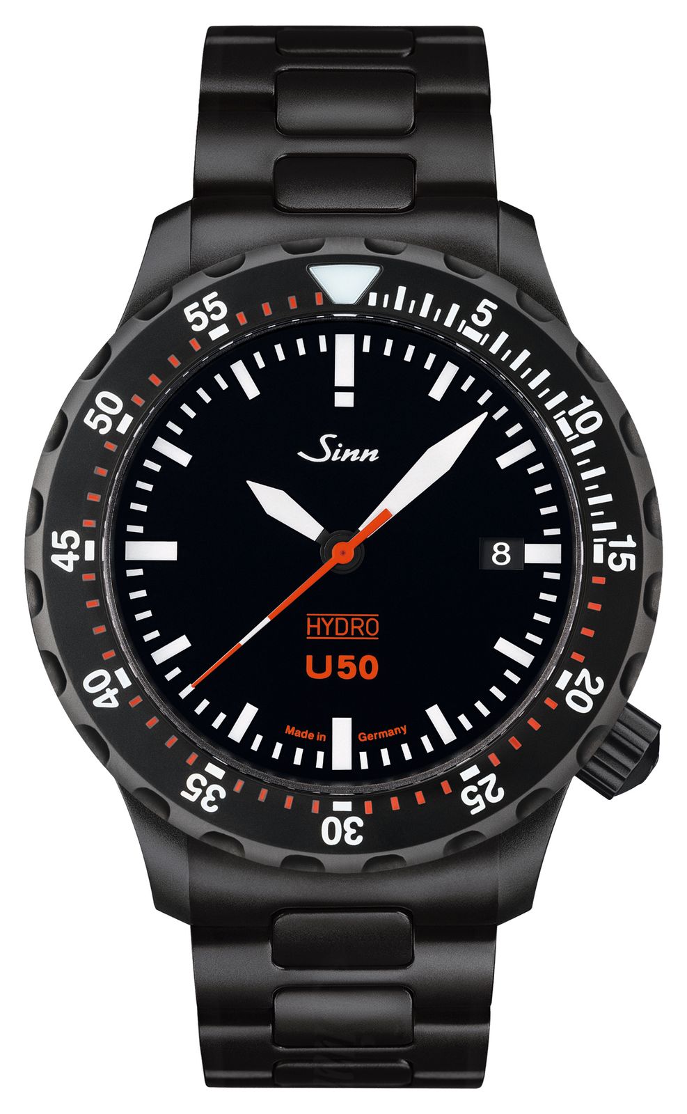 Sinn 1051.020 H-LINK U50 HYDRO S 5000m (41mm) Black Dial / Watch