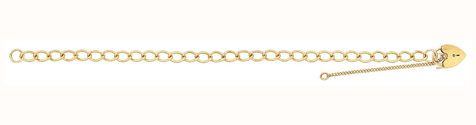 James Moore TH Women's 9ct Yellow Gold 7.5 Inch Charm Bracelet BR103