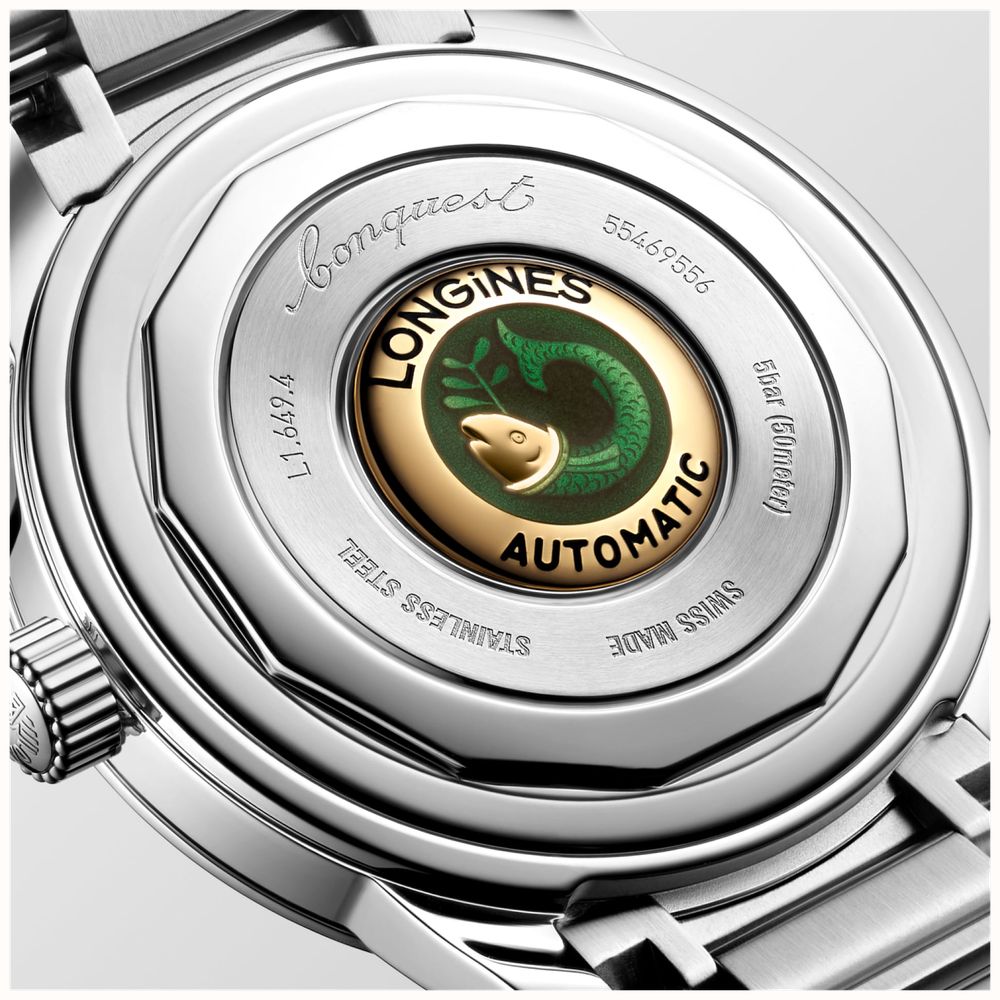 LONGINES Conquest Heritage Automatic (38mm) Opaline Ivory Dial / Stainless Steel Bracelet L16494726 - alternate view 4