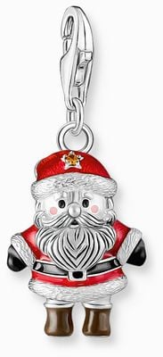 Thomas Sabo Santa Claus Enamel Sterling Silver Charm Pendant 2196-691-7