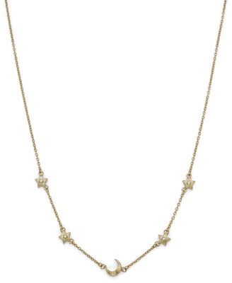 Olivia Burton Celestial Mini North Star And Moon Gold Plated Necklace 24100621