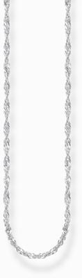 Thomas Sabo Women's Sterling Silver Singapore Chain Necklace 1.7mm Thick KE2284-001-21-L45V