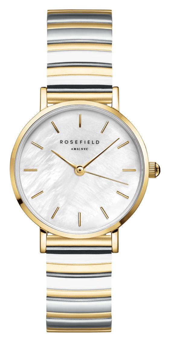 Rosefield SEWDSG-SE03 Small Edit (26mm) White Mother-of- Watch