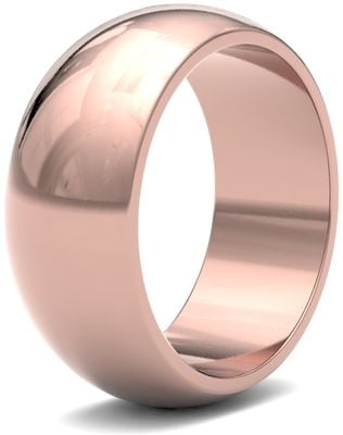James Moore Wedding Rings | 9ct Rose Gold | 8mm | Medium | D-Shape | AG_8GMD-9R