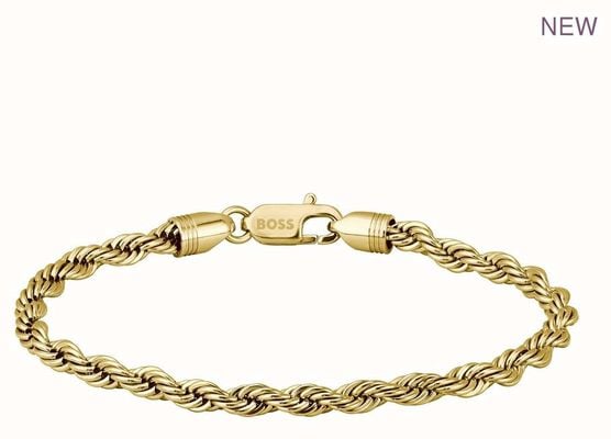 BOSS Jewellery Gold Stainless Steel Chain Myles Bracelet 1580810M