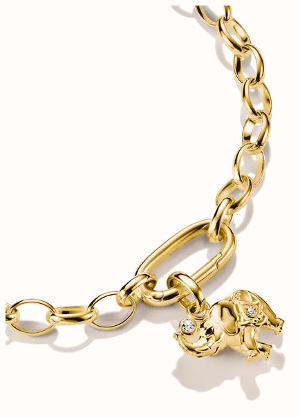 Thomas Sabo Women Thomas Sabo Elephant Gold Charm Connect Pendant CC1327-M05-14 - alternate view 2
