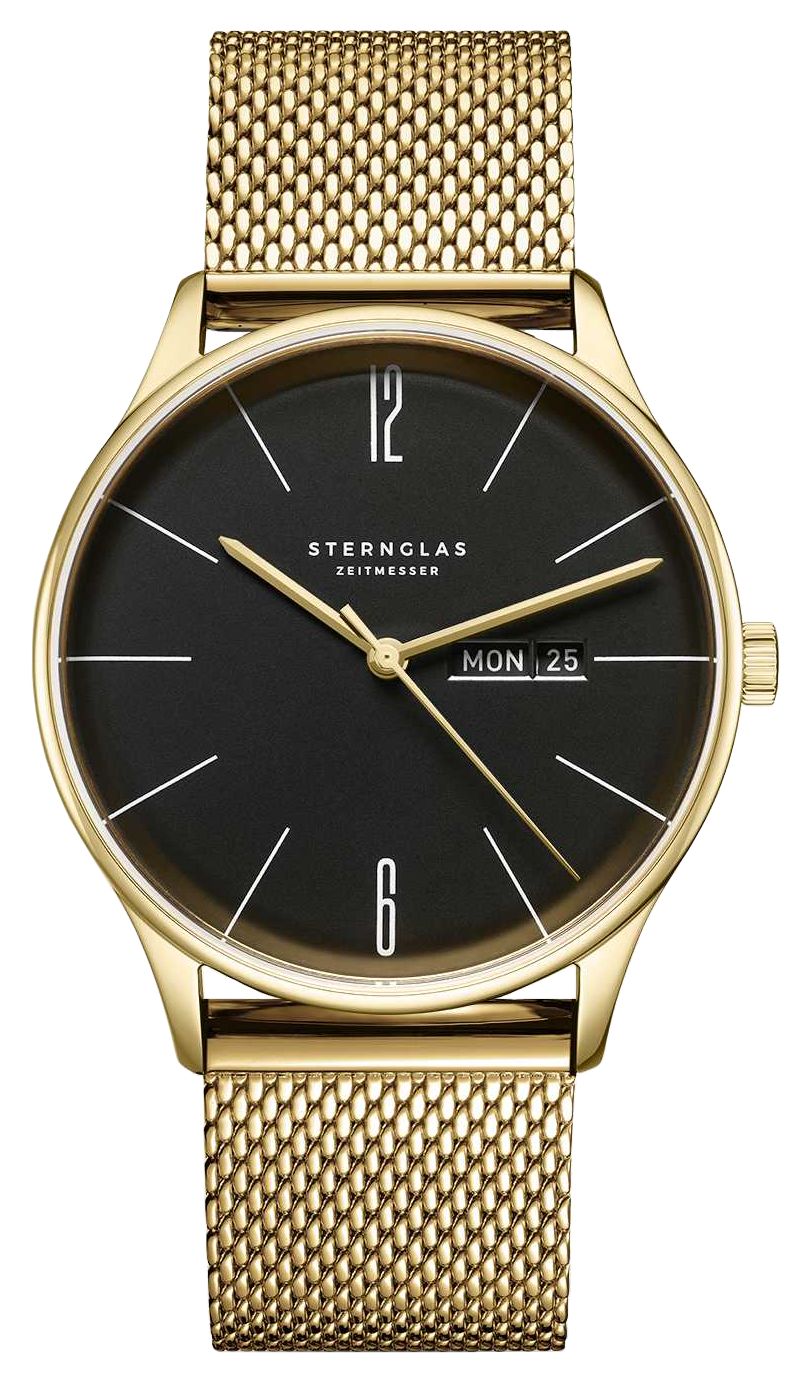 STERNGLAS S01-BE04-MI05 Berlin Quartz (38mm) Piano Black Watch