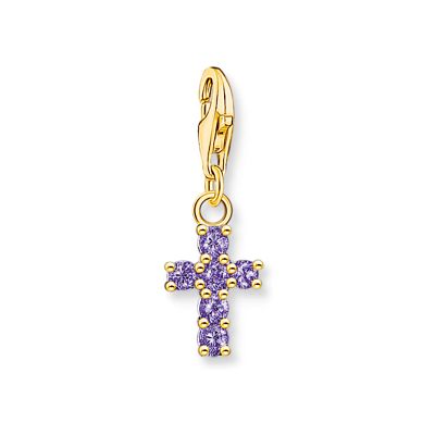 Thomas Sabo 2036-414-13 Yellow Gold Plated Amethyst Stone Jewellery