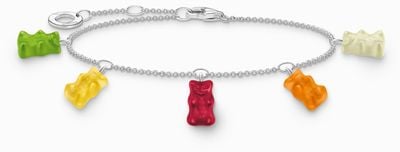 Thomas Sabo x HARIBO Multicoloured Goldbears Sterling Silver Bracelet A2152-017-7-L19V