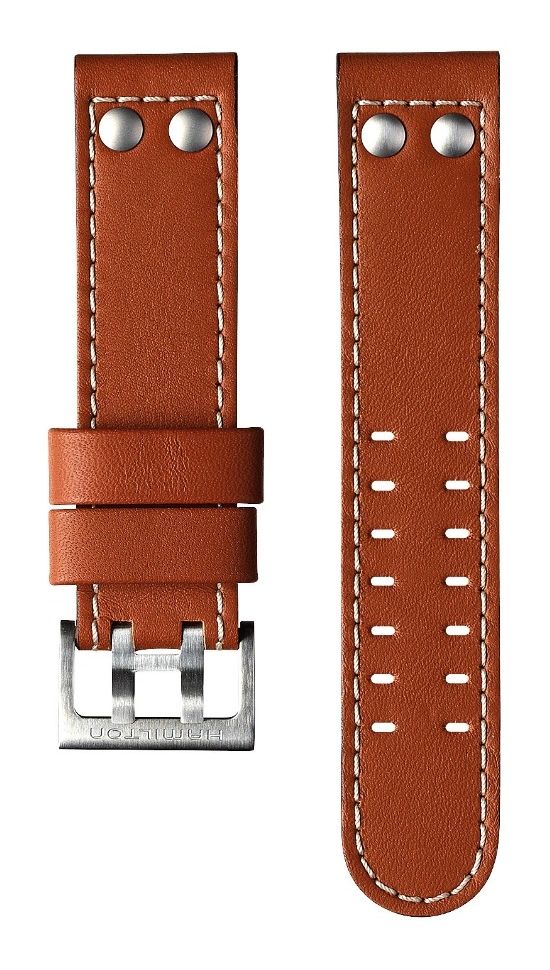 Hamilton Straps H690776203 Khaki Aviation Brown Leather Watch