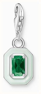 Thomas Sabo Green Crystal Charm | Sterling Silver | Crystal Set 1917-496-6