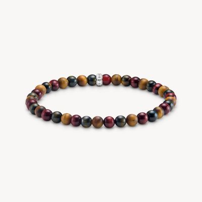 Thomas Sabo Men's Talisman Bracelet with Tiger Eye Beads A2183-826-7-L21