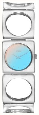 STORM GROOVY V2 LAZER AQUA Stainless Steel Cut-Out Bracelet 47554/AQ