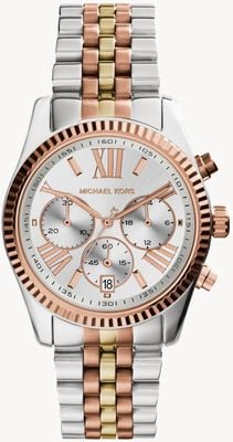 Michael Kors Lexington Three-Tone Chronograph Watch MK5735