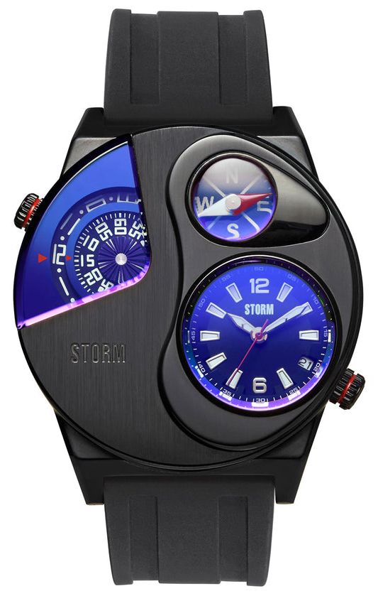 STORM 47538/SL/B Men's Navitrek (45mm) Blue Lazer Black Dial Watch