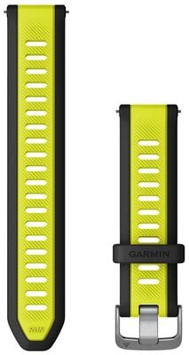 Garmin Quick Release Strap Only (20mm) Amp Yellow/Black Silicone Watch 010-11251-AL damaged box
