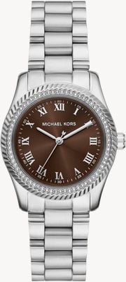 Michael Kors Mini Lexington Quartz (33mm) Brown Sunray Dial / Stainless Steel Bracelet MK7624