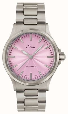 Sinn 556 Limited Edition 'One of 300' (38.5mm) Mauve Guilloché Dial / Stainless Steel H-Link Bracelet 556.0124 H-LINK