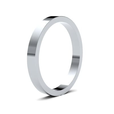 James Moore Wedding Ring  | 2.5mm | Medium | Size Flat | AG_2.5LMF-9W AG_2.5LMF-9W