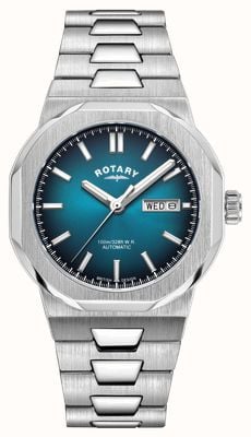 Rotary Sport Automatic (40mm) Teal Sunray Fumé Dial / Stainless Steel Bracelet GB05490/73