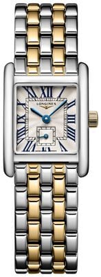 LONGINES Mini DolceVita 18k Quartz (21.5mm) Silver "flinqué" Dial / Two-Tone Stainless Steel Bracelet L52005707