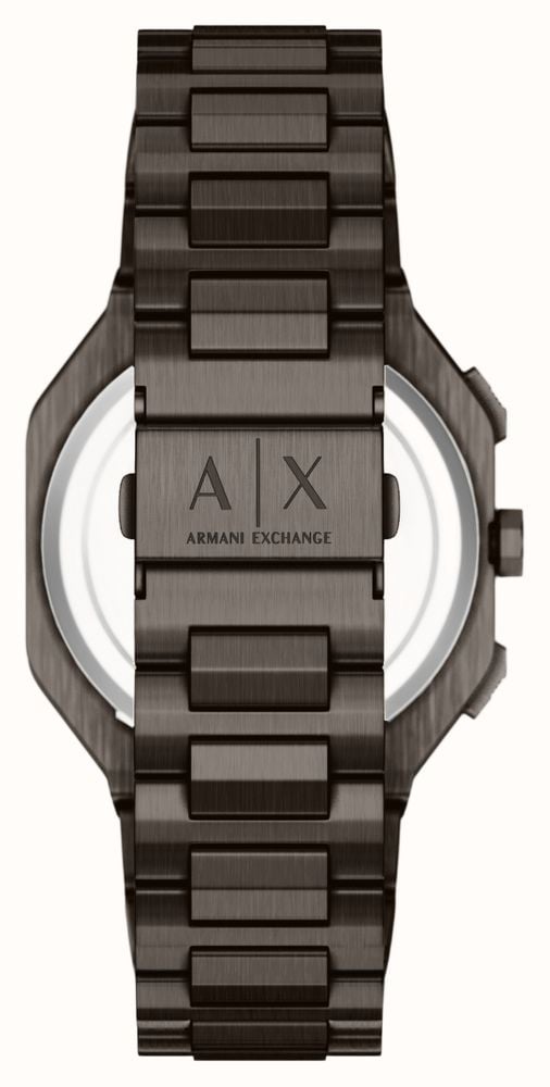 Armani Exchange Dual-Time Quartz (40mm) Black Dial / Black PVD Stainless Steel Bracelet AX1479 - alternate view 4