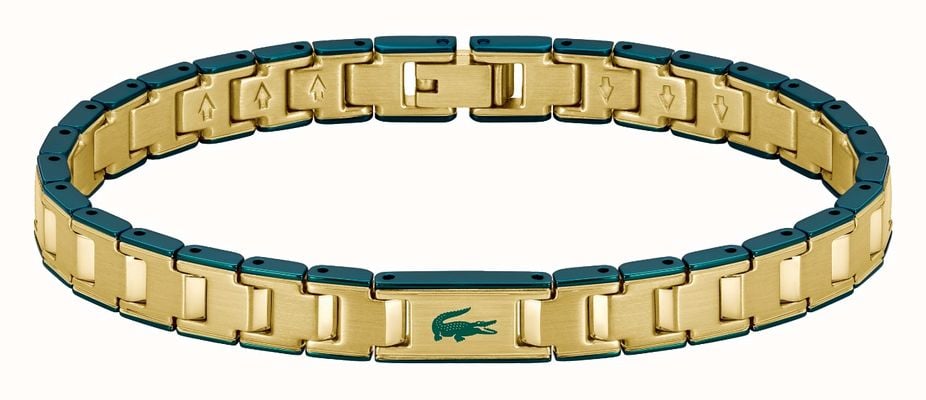 Lacoste METROPOLE EDGE Gold PVD Stainless Steel Bracelet 2040587