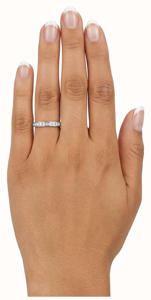 0.20ct Round Brilliant Natural Diamond 9ct White Gold Half Eternity Ring XYR11542 - alternate view 4