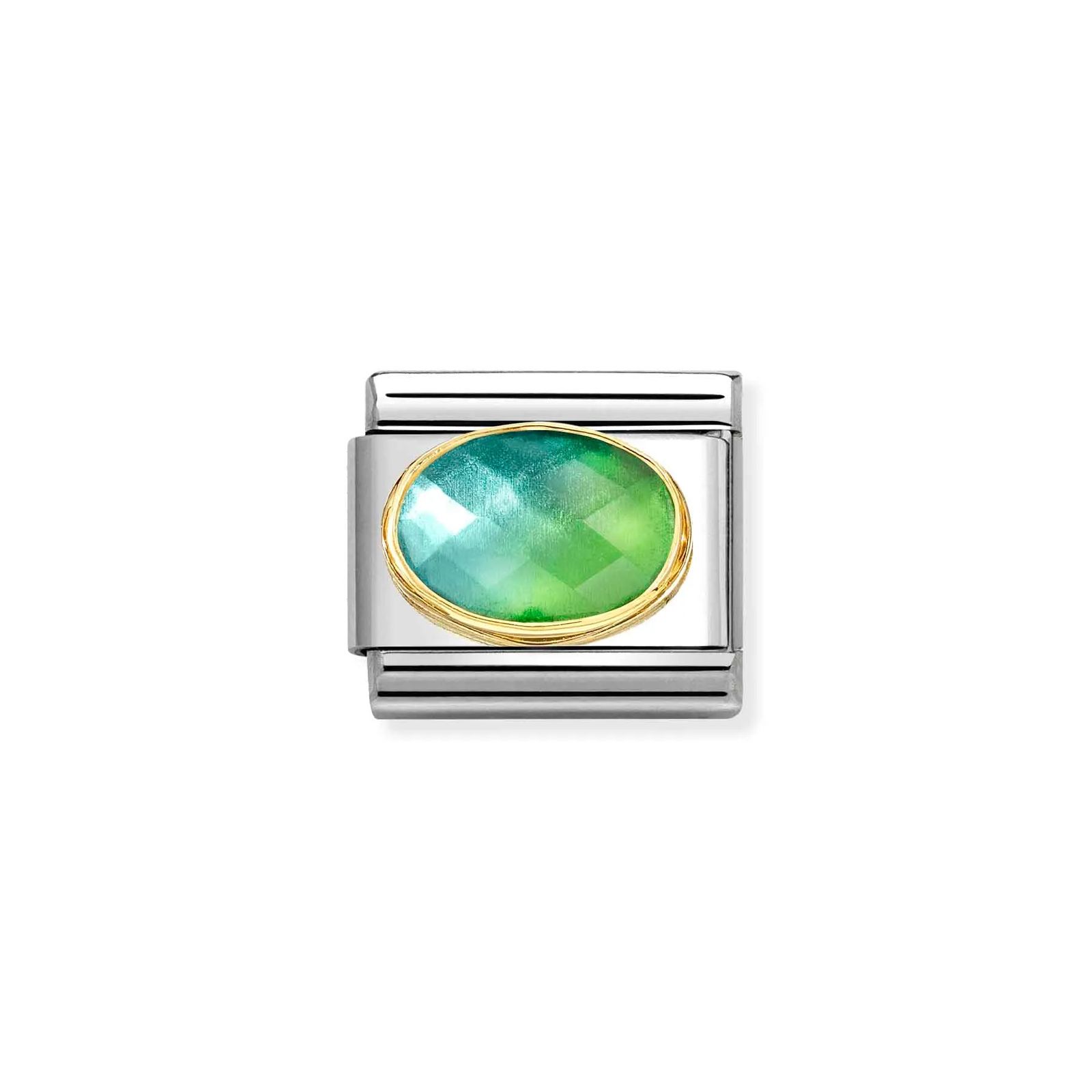 Nomination 030612/037 Classic Blue Green Gemstone Cubic Jewellery