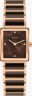 RADO Integral Diamonds Quartz (23mm) Brown Mother-of-Pearl Dial / Brown High-Tech Ceramic & PVD Bracelet R20251912