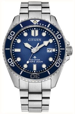 Citizen Eco-Drive Promaster Diver (41mm) Blue Dial / Stainless Steel Bracelet BN0260-54L